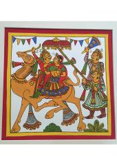 Citystore.in, Art & Paintings, Phad-painting--size10.5x10.5inches{dhola-maru-lovers}, Phad Painting,
