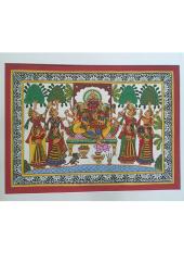 Citystore.in, Art & Paintings, Phad-Painting--size-13x17inches{ganesh-with-riddhi-siddhi}, Phad Painting,